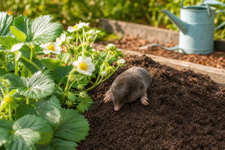comment eloigner les taupes du potager brouiller ouïe installer bornes à ultrason