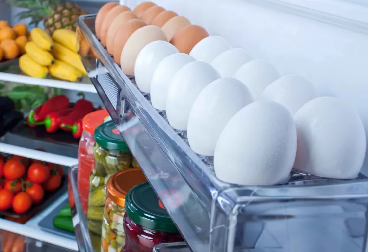 How to store your refrigerator Avoid food waste putting eggs in the door