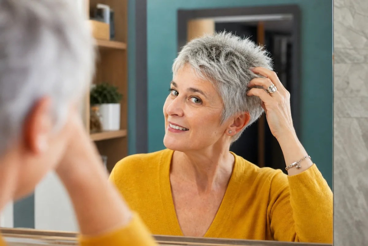 coupe cheveux gris chevelure grisonnante considérée condamnation opportunité saisir
