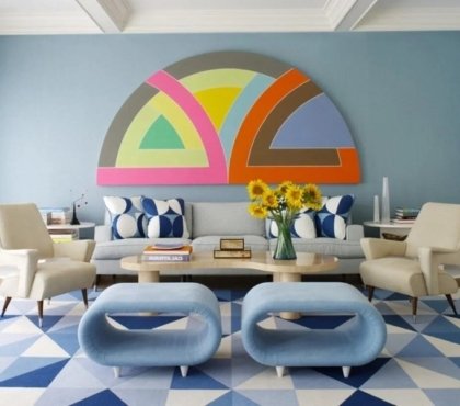 design intérieur 70 avec des couleurs pastel