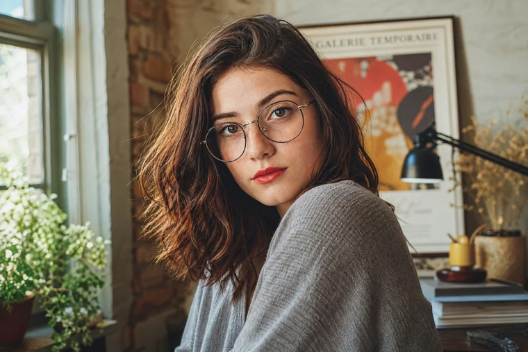 quelle coiffure avec des lunettes