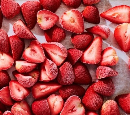 fraises congelées