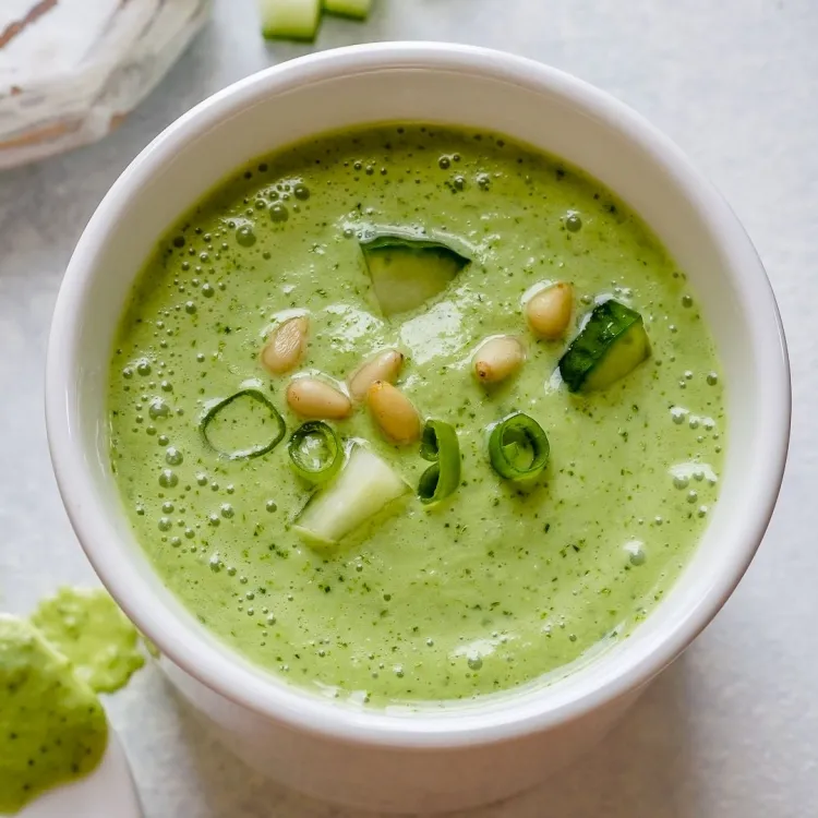 summer vegetarian cucumber soup recipe