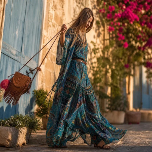 robe longue bohème chic tendance mode 2022 femme
