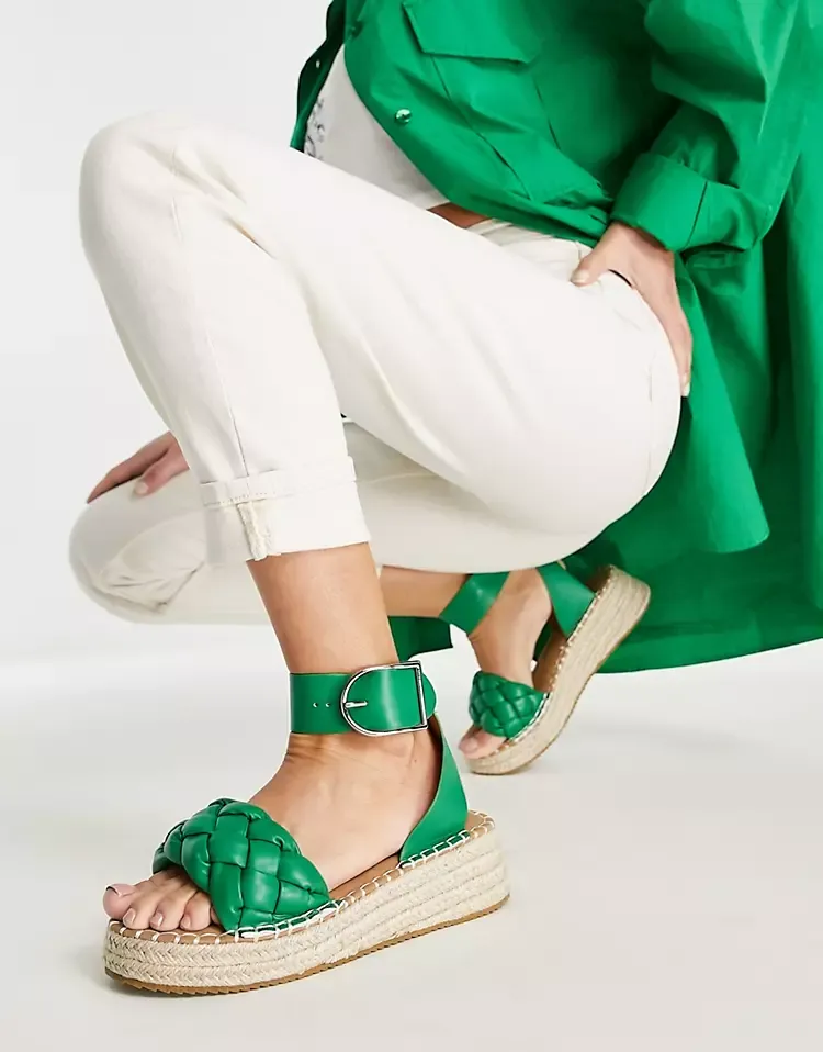 sandales compensées espadrilles plateformes asos glamorous femme été 2022