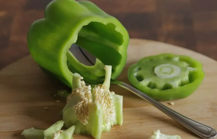 how to cut a pepper for skewer peeled skin high levels of pesticides