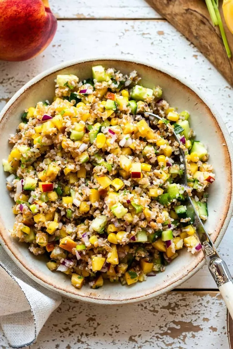 How to make corn nectarine tabbouleh, a summer meal idea