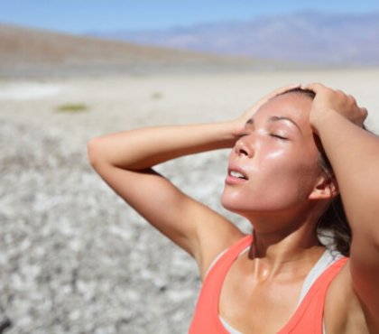 coup de soleil grave entraîner défaillance système contrôle température corps