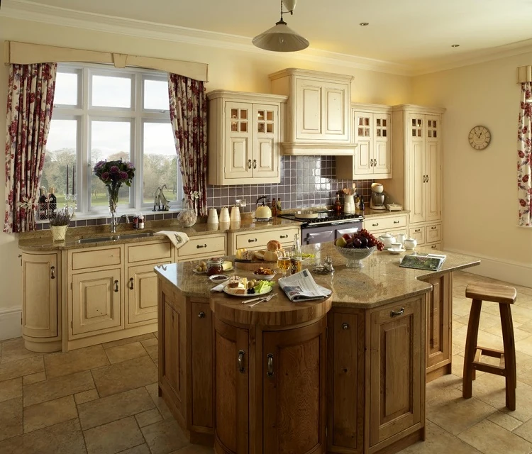 Provencal kitchen with central island