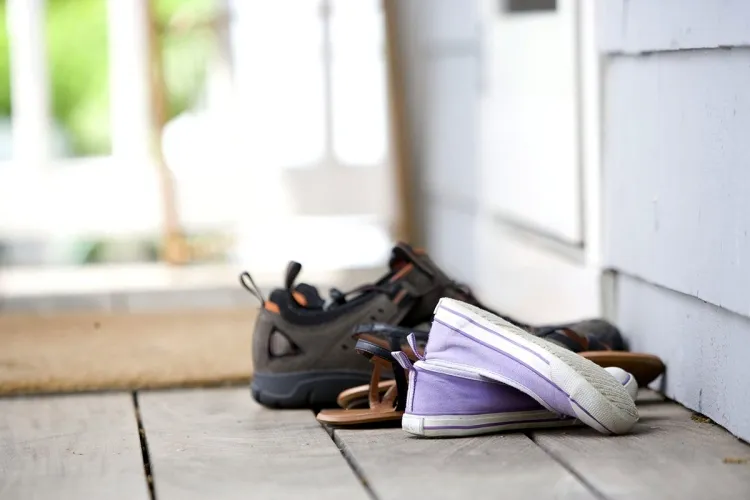 éliminer mauvaises odeurs chaussures cendres de bois