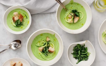 idée recette soupe froide courgette basilic végane chaleur canicule france