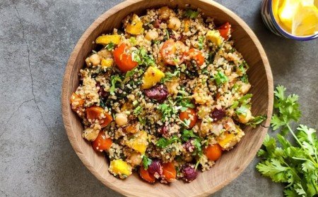 que manger le soir pour maigrir salade quinoa légumes persil