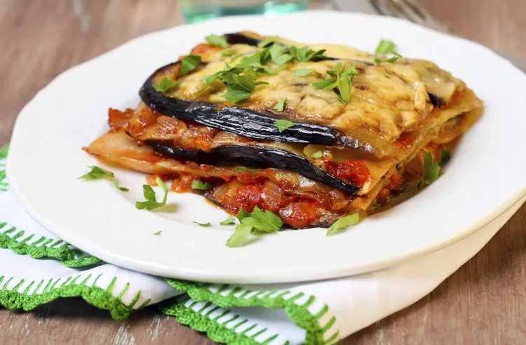 recette lasagne légumes d'été repas végétarien Jamie Oliver