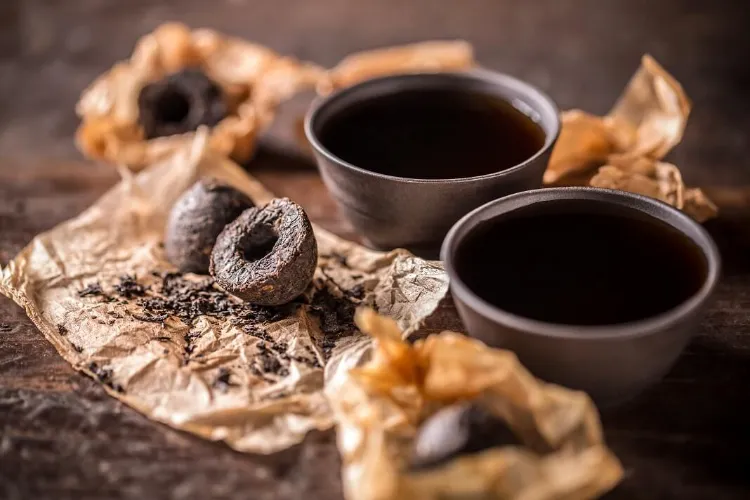thé pour perdre du poids thé Pu-erh post-fermenté digestif chinois
