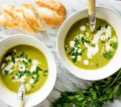 Soupe froide courgette