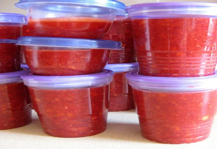 astuces comment congeler jus tomates fraiches sans peau boites plastique