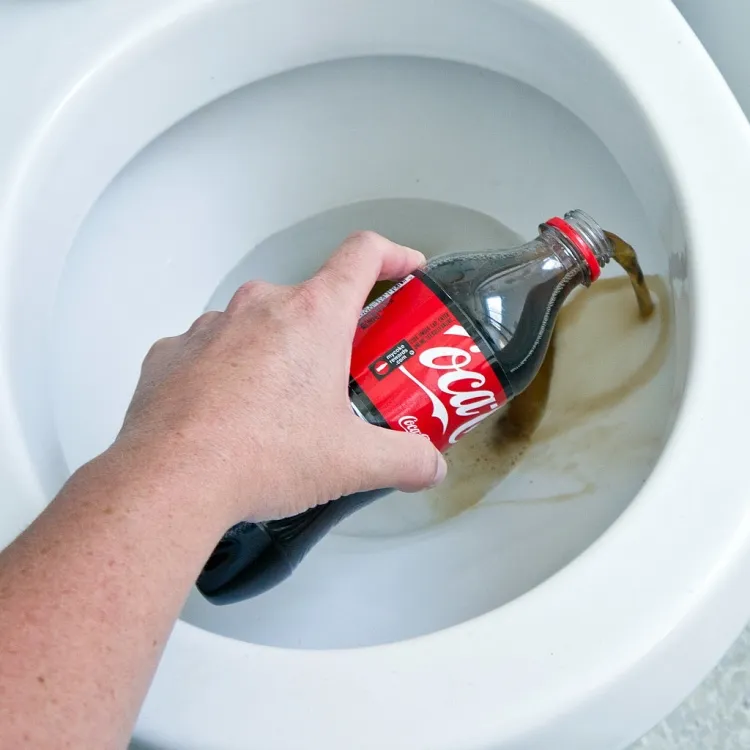 blanchir fond des toilettes coca cola