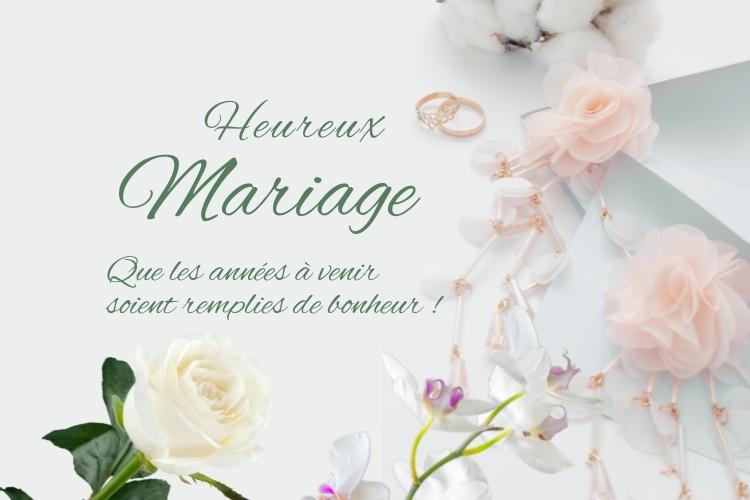 carte de félicitation mariage gratuite à télécharger
