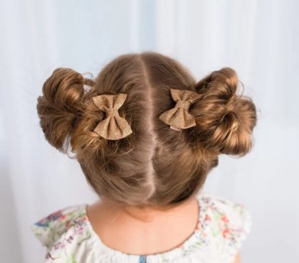 coiffure petite fille mariage cheveux longs