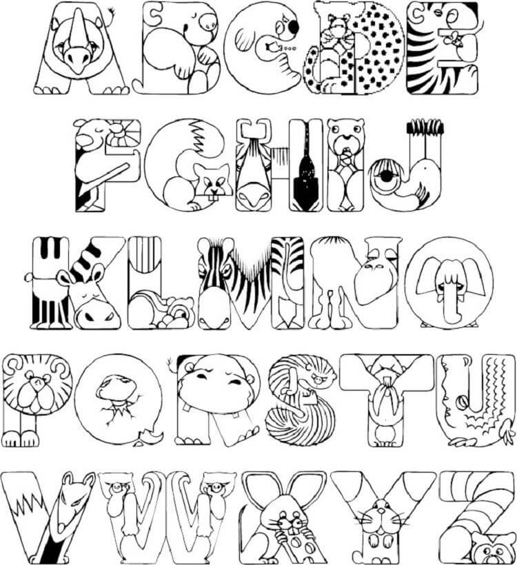 coloriage rentrée maternelle imprimer gratuitement thème alphabet lettres