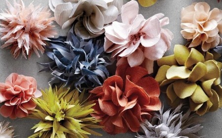 comment faire des fleurs en tissu tuto dahlia pensées textile idée