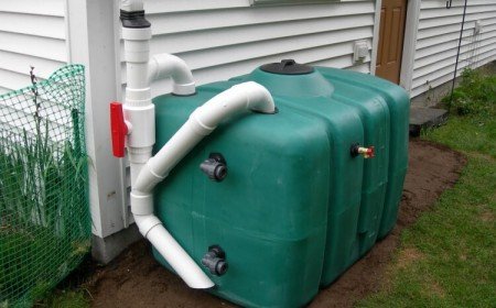 comment faire un récupérateur eau de pluie installer baril tuyau descente gouttière recueillir