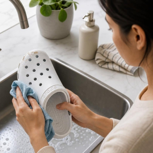 comment nettoyer des crocs à la main