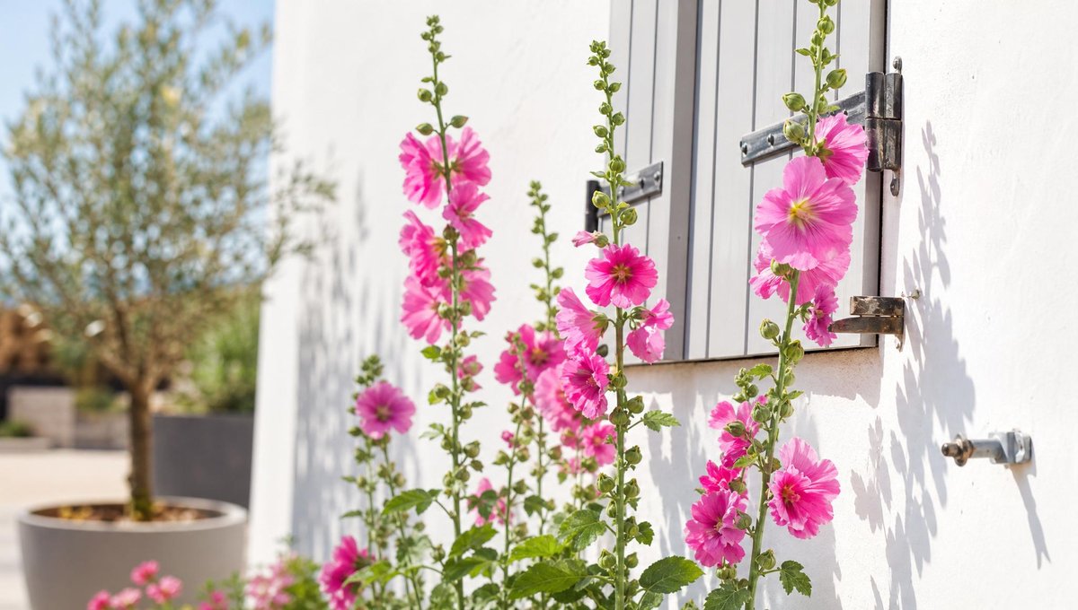 comment planter des roses trémières