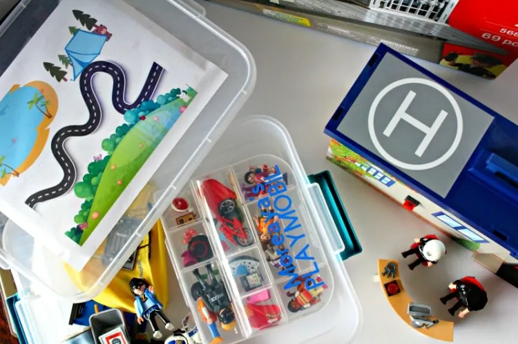 comment ranger Playmobil coffret compartiments chambre ordre jouets accessibles
