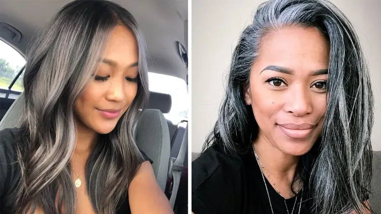 comment traiter premiers cheveux gris femme jeune à 50 ans