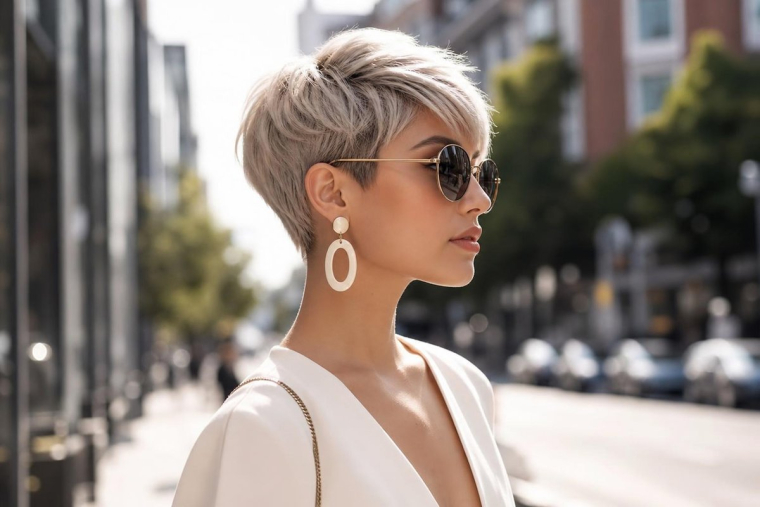 coupe courte femme 2022 cheveux fins sans volume coupe pixie cheveux fins