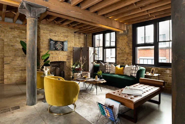 industrial style living room decor
