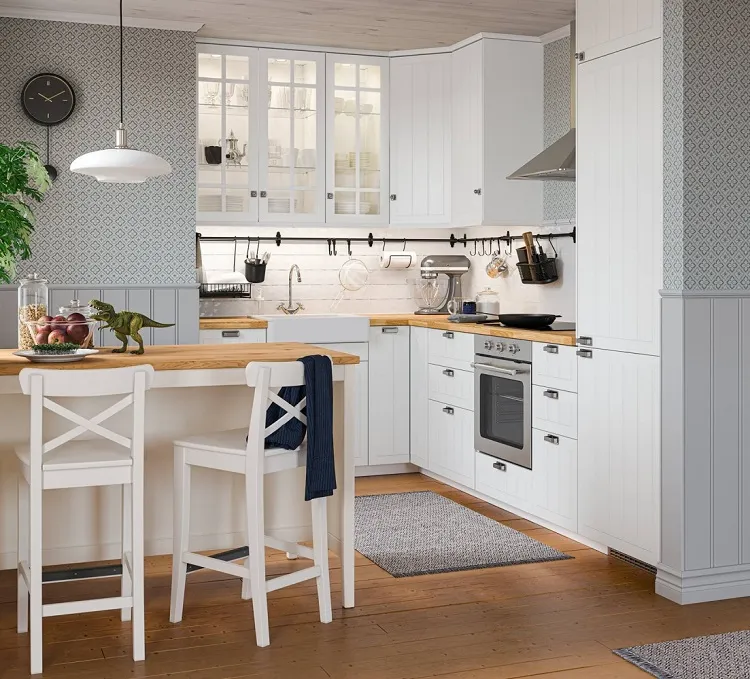décoration aménagement meuble cuisine petite espace d'angle design moderne 2022