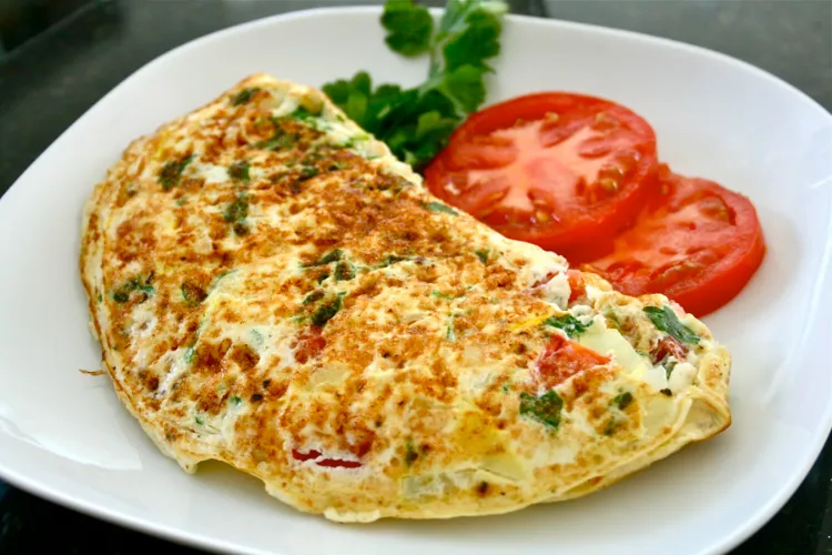omelette petit déjeuner brule graisse aliments minceur sains menu perte poids