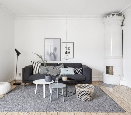 pouf décoration salon scandinave décision intelligente petits espaces