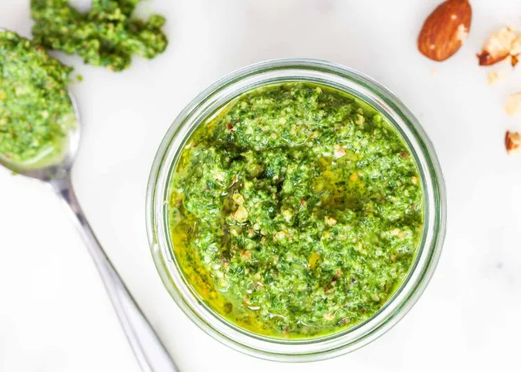 what to do with mint pesto almond fresh parsley delicious