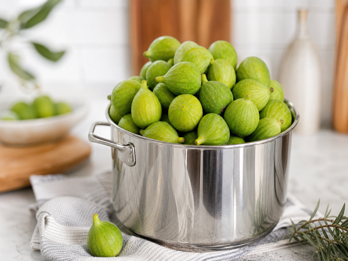 que faire avec des figues vertes faire confiture garnir crêpes bouillonner goût amer