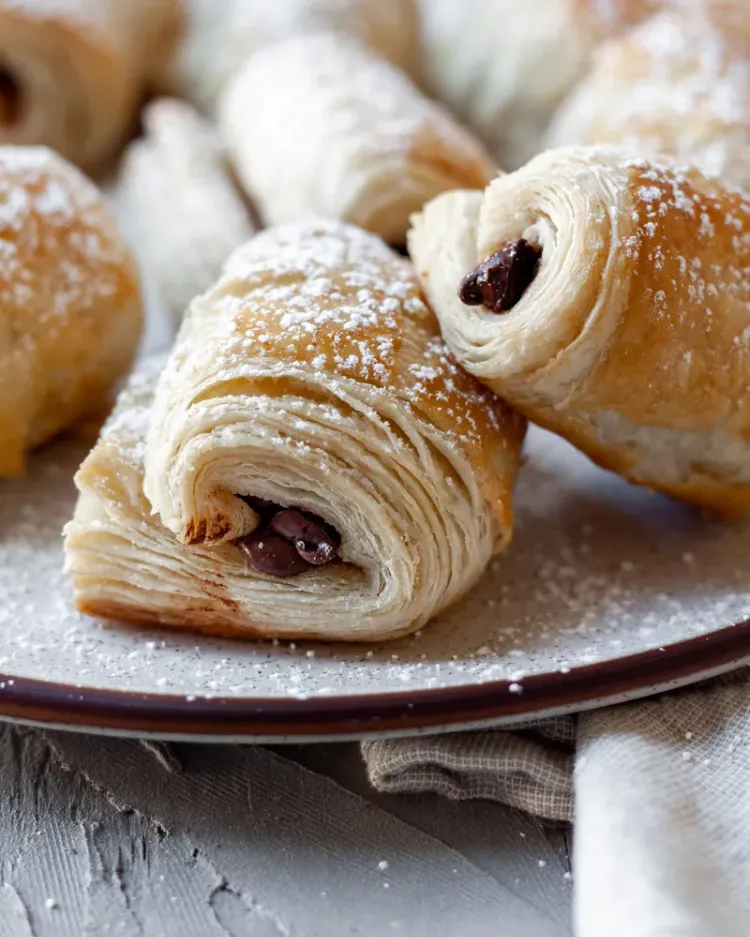 What does puff pastry do for dessert chocolate rolls