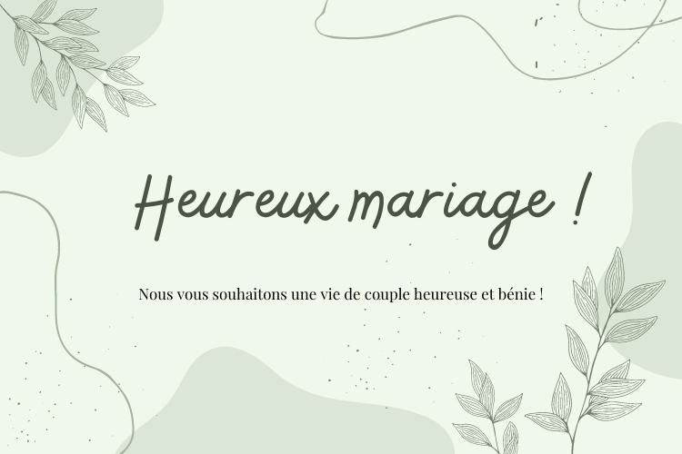 Mot félicitation mariage : les plus beaux textes et des sublimes cartes