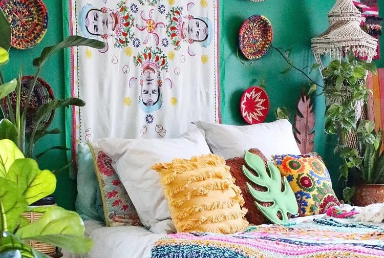 how to decorate a bohemian bedroom