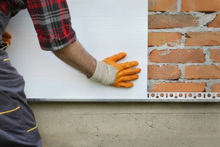 comment isoler un mur extérieur soi-même pomper isolant cavité murale remplir trous mortier