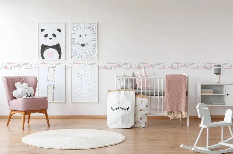 comment réaliser frise chambre bébé idée décoration murale bon marché