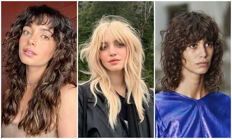 cut wolf cut wavy hair before opinion curly afro with bangs fall 2022 