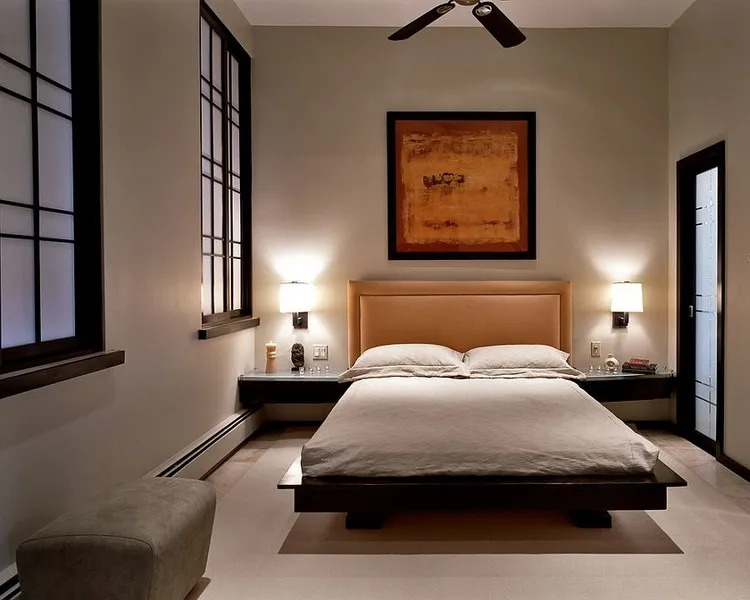 bedroom decoration idea zen atmosphere natural materials neutral colors