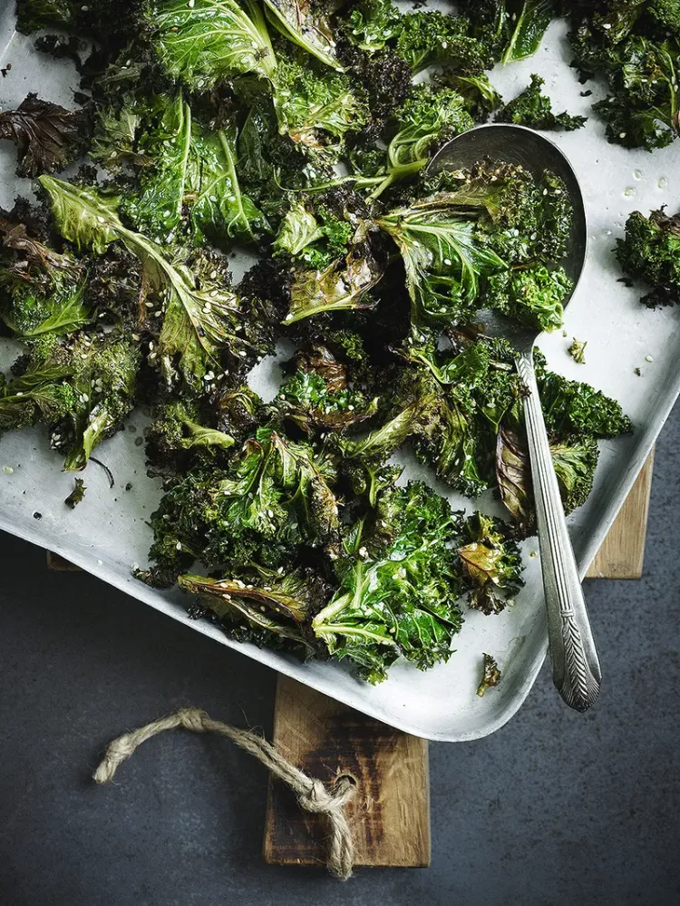 best recipe for kale chip aperitif with sesame