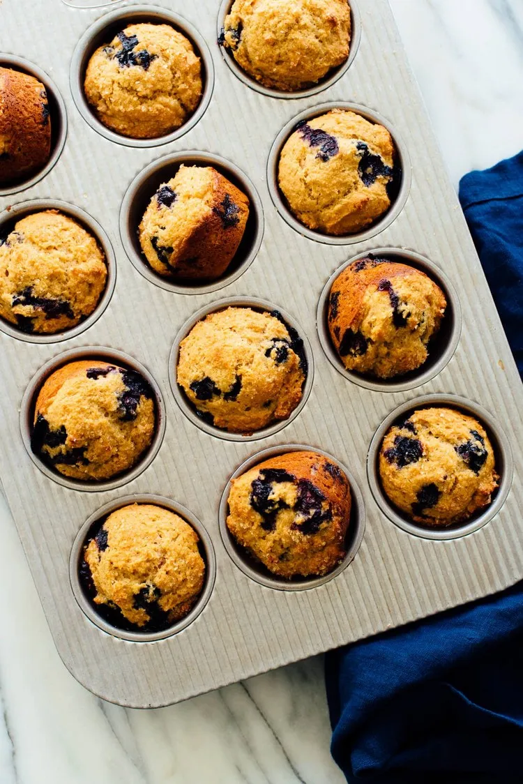 muffins aux myrtilles healthy recette dessert automne facile rapide