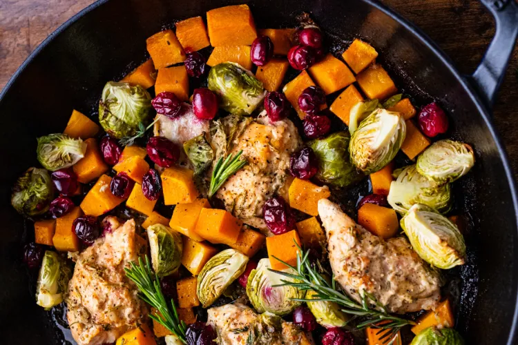 recipe for inevitable pan-fried pumpkin with welcome fall blueberries