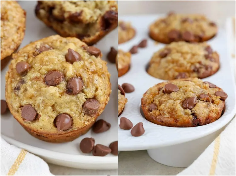 recette muffins banane pépites chocolat