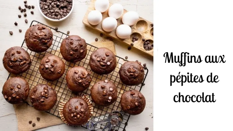 recette muffins pépites chocolat