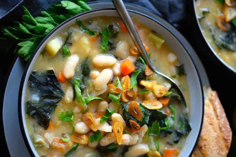 recette soupe minceur chou kale potage haricots verts autres légumes